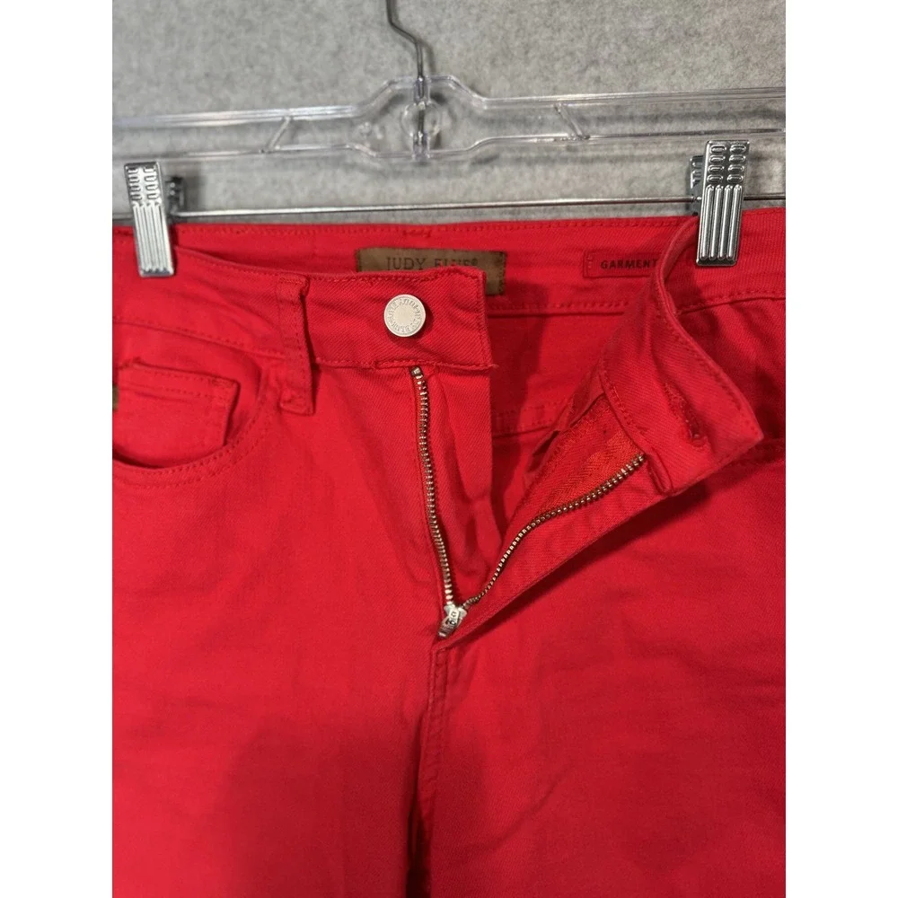 Judy Blue Jeans Womens 0/24 Straight Leg High Rise Garment‎ Dyed Stretch Pants